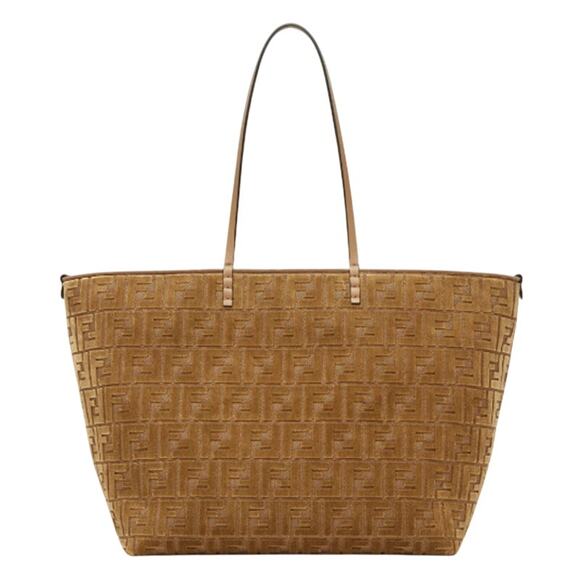 NEW FENDI ROLL LARGE LOGO FF CARRY ALL SHOPPER TOTE BAG NWT AUTHENTIC! - Picture 3 of 15